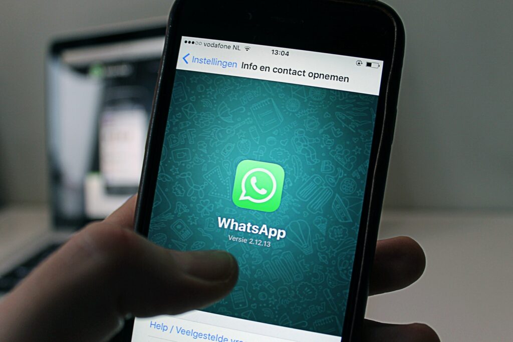 Capture d'écran de l'application Whatsapp