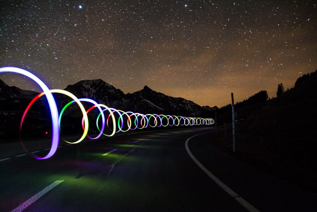 Lighted Roadside Rings